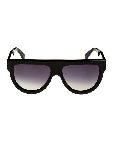 celine flattop gradient shield sunglasses black|celine canada online.